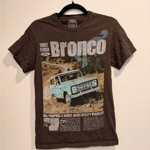Ford Bronco Graphic Tee - Brown and Light Blue